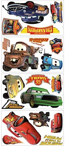 Oda arkadaşı RMK1520SCS Disney Pixar Cars Piston Kupası Champs Kabuğu ve Sopa Duvar Çıkartmaları