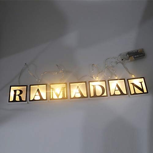 LİANGLİN WU Eid Mubarak ramazan süslemeleri ile LED dize ışıkları gece lambası ramazan asılı kolye odası dekor parti malzemeleri