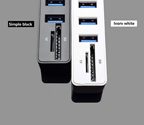 Cotchear Çoklu USB Hub USB 2.0 Splitter Yüksek Hızlı 6 Limanlar Hab TF SD Kart Okuyucu Hepsi Bir PC Bilgisayar Aksesuarları için