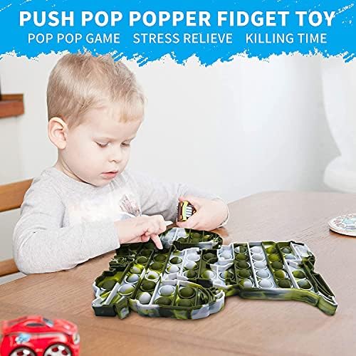 COOPEA Pop onun Çocuklar için,Büyük Pop Transformers Kabarcık Duyusal Fidget Oyuncaklar, Jumbo Pop Fidget Oyuncaklar Çocuklar