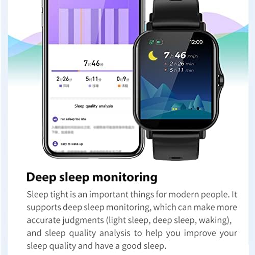 Wzlight akıllı saat 1.75 İnç Dokunmatik Ekran bluetooth akıllı saat Erkekler Kadınlar için spor ızci ile Kalp Hızı Kan Basıncı