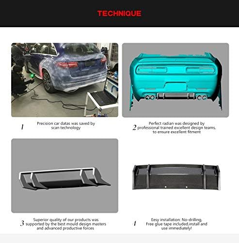 MCARCAR KİTİ Karbon Fiber Arka Tampon Difüzör Uyar Dodge Challenger 2015-2019 için Fabrika Outlet CF Alt ÖN TAMPON Spoiler Vücut