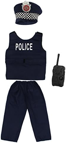 Erkek Elbise up Gövde Toııjoy 15 Pcs Rol Oynamak Kostüm Set-Korsan, Polis, Asker, İtfaiyeci Kostüm Çocuklar için Yaş 3-6yrs