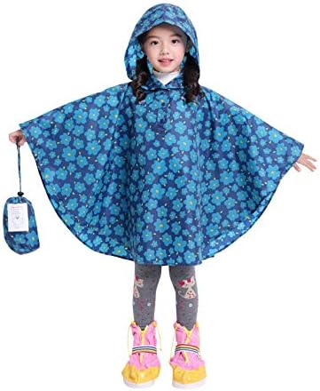 Spmor Çocuklar Yağmur Panço Kapüşonlu Ceket Yağmurluk