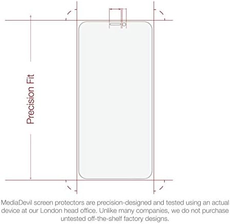MediaDevil Ekran Koruyucu için iPhone 11 Pro Max ve XS Max-Ultra Sert, Camsız Baskı (2'li Paket)