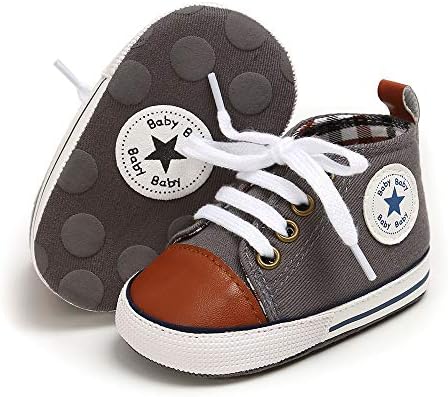 Meckior Toddler Bebek Erkek Kız Yüksek Tops Ayak Bileği Sneakers Yumuşak Kaymaz Taban PU Deri Moccasins Bebek Yenidoğan Prewalker