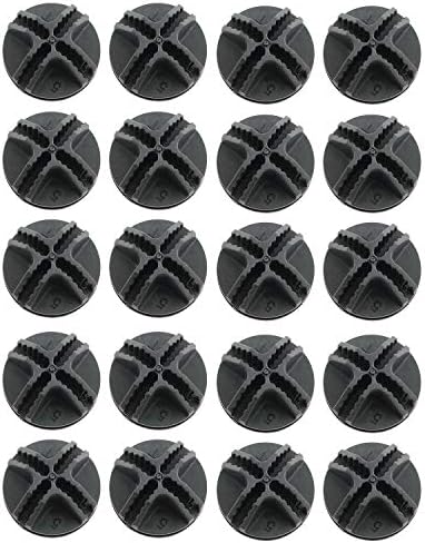 Youlıang 20 adet Siyah Izgara Küp Organizatör Bağlayıcı Plastik Çubuk Çelik Tel Paneller Montaj Konnektörleri Dolap Depolama
