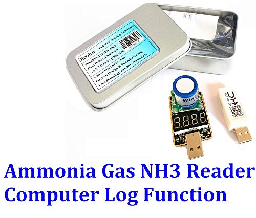 Bilgisayar Günlüğü Uzaktan Okuyucu USB Tak Oyna Amonyak Gazı NH3 Sensör Okuyucu 0-100ppm