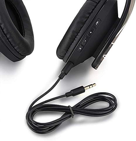 PowerLocus Bluetooth Kulak Üstü Kulaklıklar, Kablosuz Stereo Katlanabilir Kulaklıklar Dahili Mikrofonlu Kablosuz ve Kablolu Kulaklıklar,