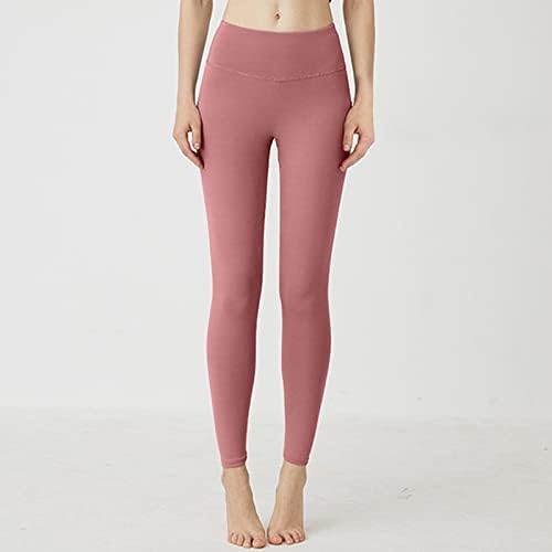 Spor fitness pantolonları kadın Yoga Pantolon Sıkı Şeftali Kalça Tayt Streç Atletik Pantolon Yüksek Bel koşu pantolonları