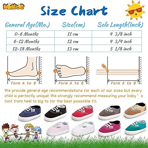 Meckior Bebek Erkek Bebek Kız kanvas sneaker Toddler Kayma Ilk Yürüyüşe Ayakkabı Açık Şeker Ayakkabı Yenidoğan Bebek Ayakkabı