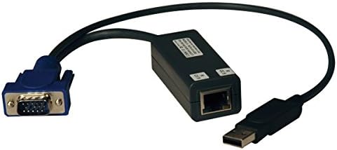 TRİPP LİTE KVM Swıtch USB Sunucu Arabirim Birimi Sanal Medya HD15 USB RJ45 (B078-101-USB-1)