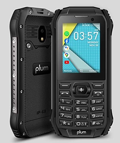 Plum Ram 9-Akıllı Özelliklere Sahip Kilidi Açılmış 4G Sağlam Telefon - Yalnızca Uluslararası Kullanım için