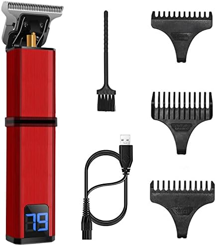 Saç Kesme Aletleri, USB Elektrikli Saç Kesme LED Ekran Şarj Edilebilir Tıraş Makinesi Akülü Sakal Düzeltici Erkekler Berber Saç