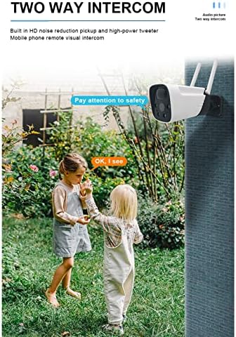 WİFİ 2MP IP Kamera, Açık Güneş PIR Hareket Algılama alrm Güvenlik Kamera, renkli Gece Görüş Video Gözetim