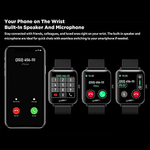LLM akıllı saat, GTS fitnes aktivite takip cihazı ile nabız monitörü Kan Oksijen Ölçer Uyku Adım Izleme, IP67 Su Geçirmez Smartwatch