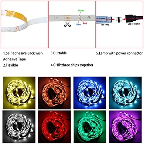 LED şerit ışık 2835 olmayan su geçirmez LED şerit gece lambası olmayan su geçirmez aydınlatma şerit RGB arka plan dekorasyon