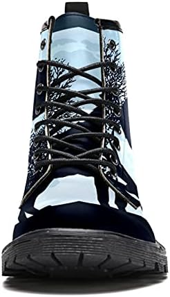 MAPOLO Çizmeler Kadınlar için Kurt Dolunay Baskı kadın Yüksek Top Çizmeler Açık Sneakers özel ayakkabılar Kaymaz Sıcak kar botu