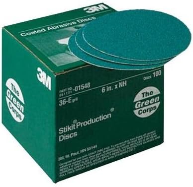 3M Yeşil Kolordu Stikit 215u Üretim Reçine Bond Diskleri (Boyut: 6, Seçenek: 36e)