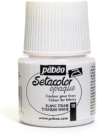 Pebeo Setacolor Opak Kumaş Boya titanyum beyaz 45 ml [3'lü PAKET ]
