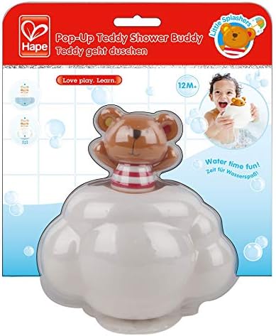 Hape Pop-Up Teddy Duş Buddy / Çocuklar için Ödüllü Küçük Eğlenceli Bebek Banyo Oyuncak