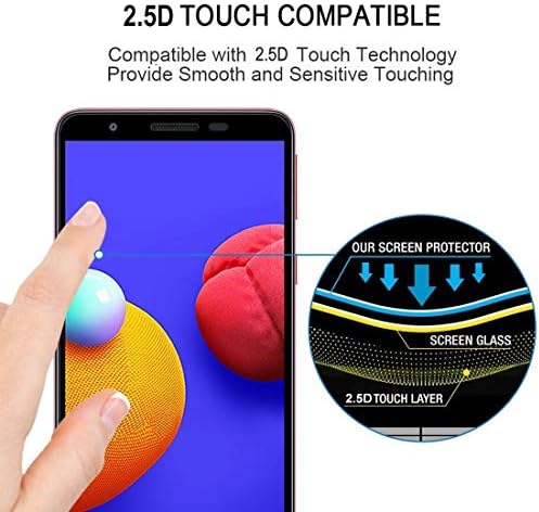Eryanone Cep Telefonu Ekran Koruyucular Samsung Galaxy A01 Çekirdek 25 ADET Tam Tutkal Tam Ekran Temperli Cam Filmi