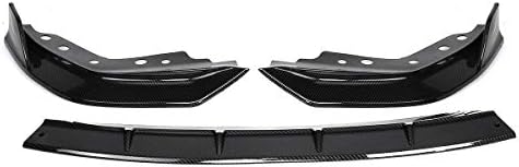 Yanjıanhon Tampon Koruma 3 ADET Karbon Fiber Bak / Siyah Araba Ön Tampon Splitter Dudak Spoiler Kapak Difüzör Vücut Kiti BMW