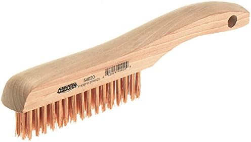 Osborn 54033-Handle-Style Wire Scratch Brush, Kıl Uzunluğu: 1-1/8, Yüz Ölçüsü (UxG): 5-1 / 4 x 5/8, 15'li Paket