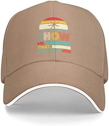 Komik Göster Bana Butthole Sakratik Komik Hediye Unisex beyzbol şapkası Snapback Ayarlanabilir Erkekler Baba güneş şapkası Doğal