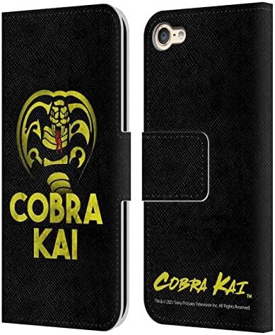 Kafa Vaka Tasarımları Resmi Lisanslı Cobra Kai Ekibi Cobra Kai Sezon 4 Anahtar Sanat Deri Kitap Cüzdan Kılıf Kapak ile Uyumlu