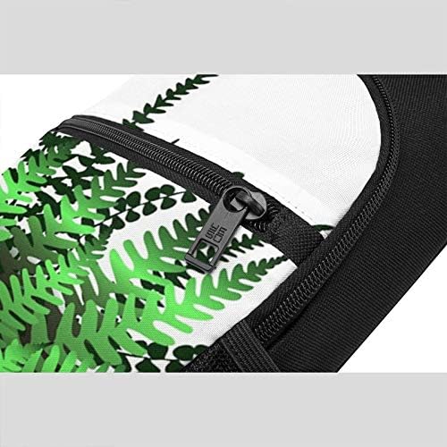 Doğal bitki yaprak baskılı Sling sırt çantası Unisex Çok Amaçlı Crossbody omuz göğüs Çantası