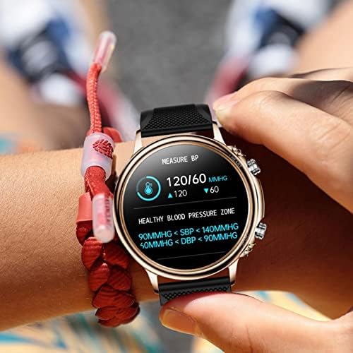 Gelişmiş Smartwatch Erkekler için 360x360 Dokunmatik Ekran Spor Izci ile Kalp Hızı Kan Basıncı Kan Oksijen ve Uyku Monitör Stres