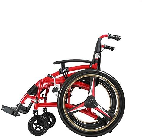 Katlanır tekerlekli sandalye Katlanır Taşınabilir Tekerlekli Sandalye Alüminyum Alaşımlı Yaşlı Tekerlekli Sandalye Katlanır Engelli