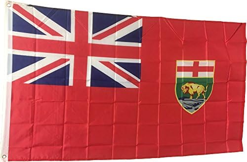 Yeni 3x5 Kanada Eyaleti Manitoba Bayrağı Kanada Bayrakları