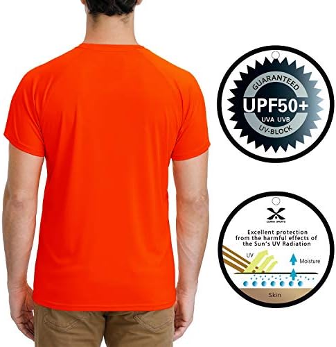 Erkek kısa kollu hızlı kuru gömlek açık atletik egzersiz koşu T-Shirt UPF 50 + yumuşak dokunuş