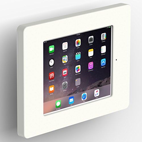 VidaMount Beyaz Ev Düğmesi Kaplı Muhafaza ve Devirme VESA İnce Duvar Montajı [Paket] iPad Mini 1/2/3 ile uyumlu