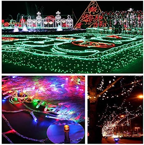 LİUPENGWEİ LED peri dize ışıklar,10 m~600 m halat ışıkları Temizle kablo üzerinde 8 ışık efektleri ile ev Noel Cadılar Bayramı