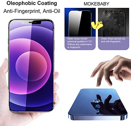MOKEBABY Anti-mavi ekran koruyucu iPhone X / Xs göz koruma temperli cam Filmi 5.8 çizilmeye dayanıklı