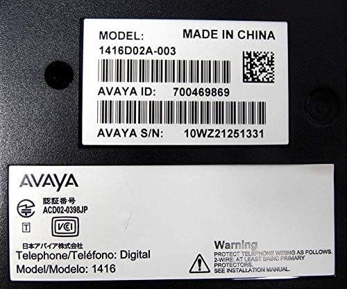 Avaya 1416 (700469869) Dijital Telefon / Yenilenmiş (Yenilenmiş)