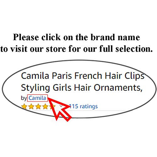 Camila Paris CP2727 Fransız Saç Tokalarım Klipler Kızlar için Büyük Oval Turuncu, güçlü Tutun Kavrama Saç Klipler Kadınlar için,
