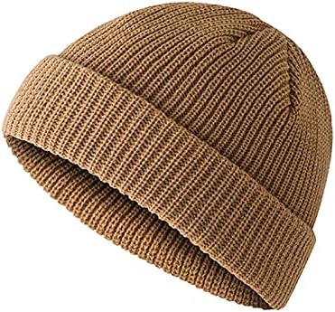NNAA Unisex Sıcak Örgü Kap Bere Şapka Kış Tıknaz Yumuşak Streç Kalın Kafatası Kap Kablo Kış Açık Trol Bere