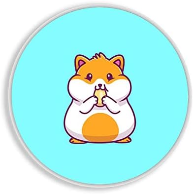 Özelleştirilmiş MDF Fincan mat Daire Hamster Yeme Ayçiçeği Tohumu ile Var