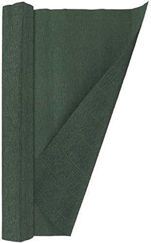 Krep Kağıt Rulosu, Ağır İtalyan 180 g, 13,3 sqft, Orman Yeşili