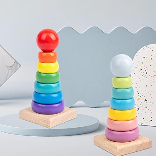 NC NC Bebek Bebekler için 2 Adet Renkli İstifleyici Erken Gelişim Oyuncak Hediyeler