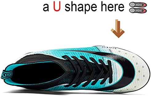 Erkek Futbol çizmeler Çim Hightop TF futbol ayakkabıları Profesyonel Açık Kapalı Spor Sneaker