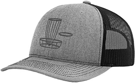 Speedy Artıları Richardson Yapılandırılmış Örgü kamyon şoförü şapkası Gri Disk Golf Uçan Disk Nakış Şapka