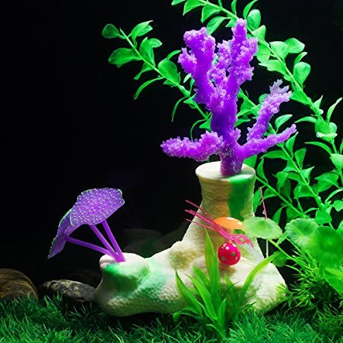 Saim Akvaryum Dekor Yapay Bitkiler Dekoratif Mercan Süs Balık Tankı Süslemeleri için