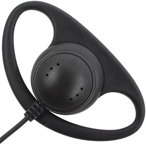 Tenq D Şekli Kulaklık Kulaklık PTT Motorola Iki Yönlü Telsiz Walkie Talkie 2pin (4 paketi)