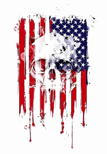 Dopetattoo Abd 6 Yaprak Geçici Dövmeler Erkekler Yetişkinler için Kafatası Amerikan Bayrağı Erkekler için Geçici dövme Kadınlar