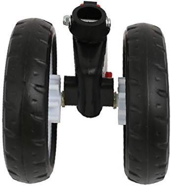 X-DREE 5-inch Diameter Double Wheel Plastic Stroller Swivel Pulley Roller for 19mm Tube(Rodillo de polea giratoria de plástico